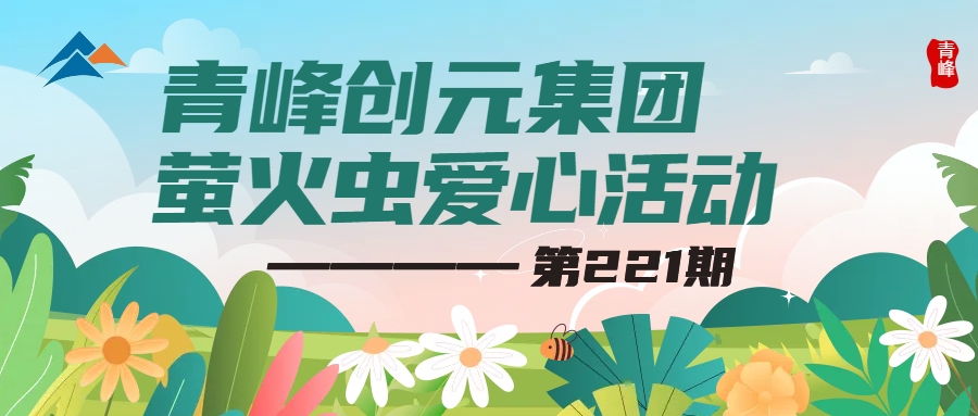 匯聚龍城愛心 潤澤隴西學子——青峰創(chuàng)元集團螢火蟲愛心活動第221期報道